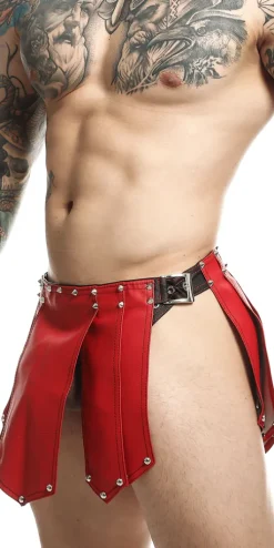 Malebasics Dmbl10 Dngeon Roman Skirt Red