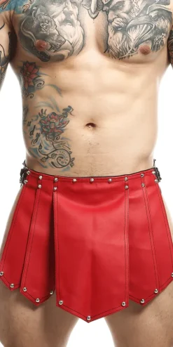 Malebasics Dmbl10 Dngeon Roman Skirt Red
