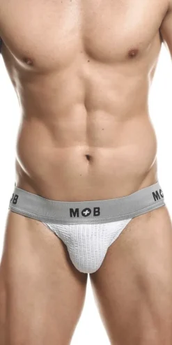 Malebasics Mbl107 Classic Fetish Jock 3 Inches Jockstrap White