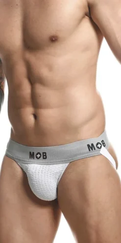 Malebasics Mbl107 Classic Fetish Jock 3 Inches Jockstrap White