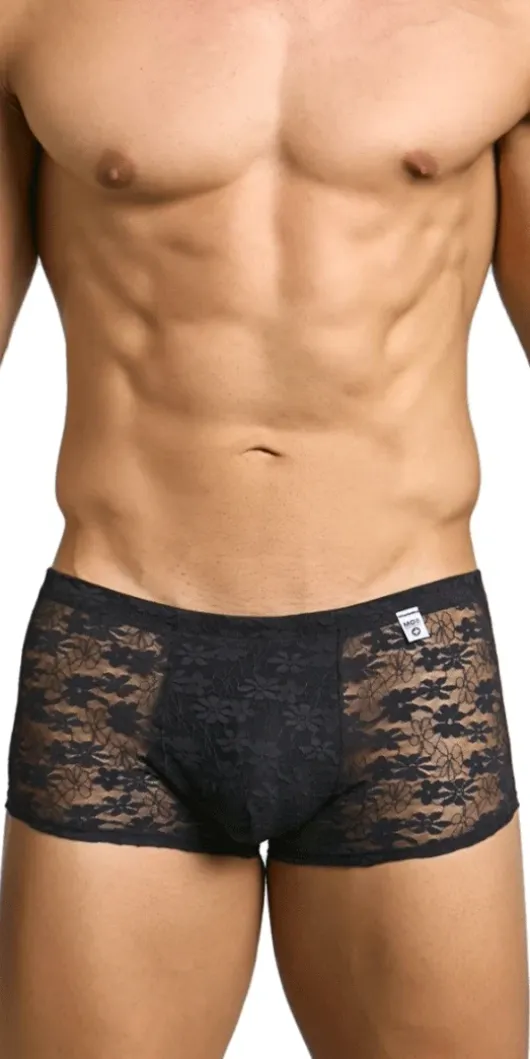 Malebasics Mbl84 Classic Pouch Trunks Black Lace