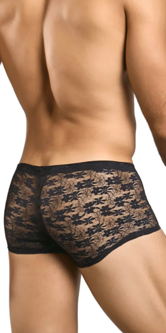 Malebasics Mbl84 Classic Pouch Trunks Black Lace