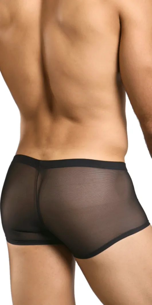 Malebasics Mbl84 Classic Pouch Trunks Black Mesh