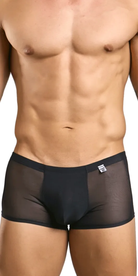 Malebasics Mbl84 Classic Pouch Trunks Black Mesh