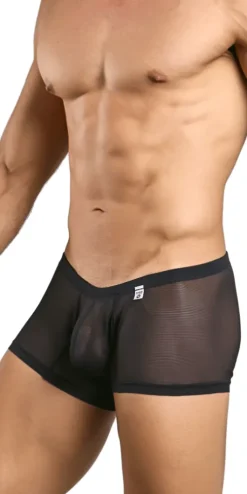 Malebasics Mbl78 Lace Trunks Black Mesh