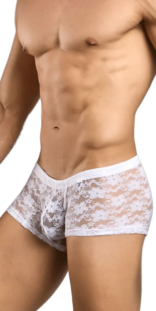 Malebasics Mbl78 Lace Trunks White Lace