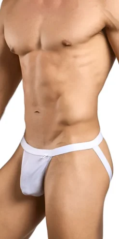 Malebasics Mbl82 Sexy Jockstrap White Mesh
