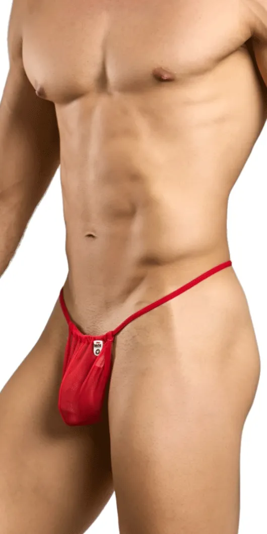 Malebasics Mbl59 Sinful Thongs Red Mesh