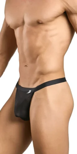 Malebasics Mbl85 Y Sexy Thongs Black Mesh