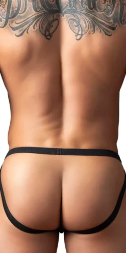 Male Power 388-11c Fishnet 2 Jockstrap Black