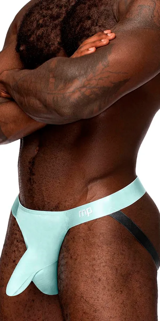 Male Power 399-281 Easy Breezy Jock Sleeve Aqua