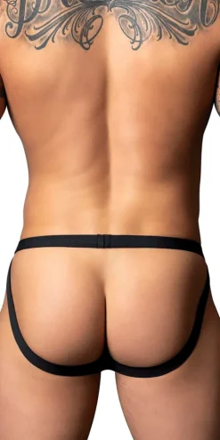 Male Power 349-300 Hot Mesh Jock Black-red