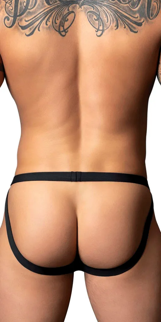 Male Power 349-300 Hot Mesh Jock Black-red