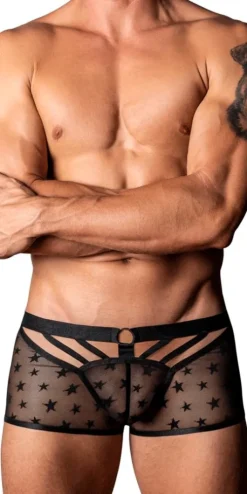 Male Power 122-291 Love Star Short With Ring Black