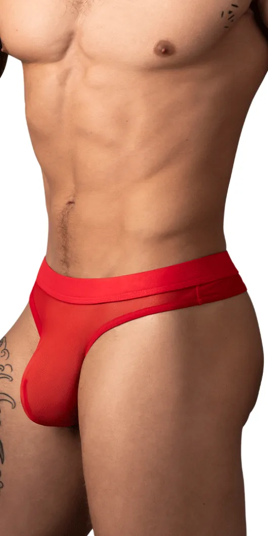 Male Power 442-307 Mesh 2 Bong Thong Red