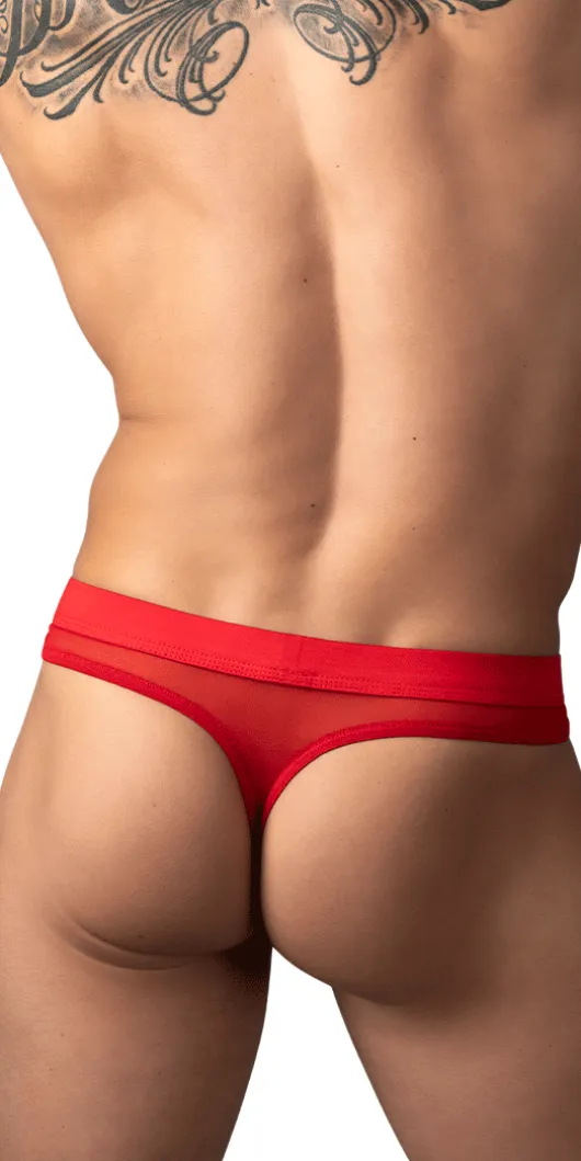 Male Power 442-307 Mesh 2 Bong Thong Red
