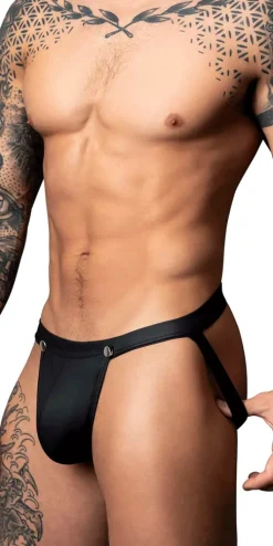 Male Power 346-298 Oh Snap Snap Off Jock Black
