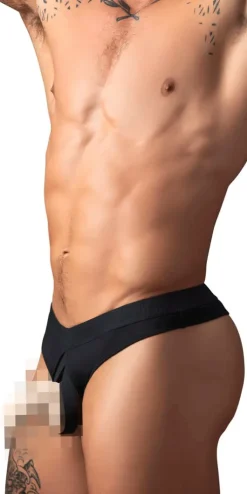 Male Power 417-304 Open Ended Thong Black