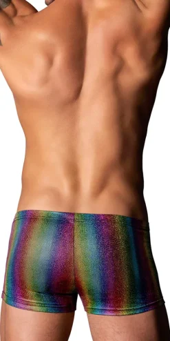 Male Power 132-297 Pack N Play Pocket Short Rainbow