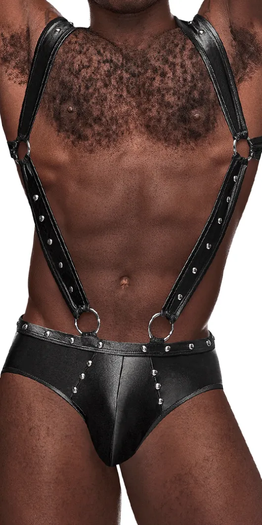 Male Power Pak-154 Fetish Uranus Jockstrap Black