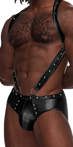 Male Power Pak-154 Fetish Uranus Jockstrap Black