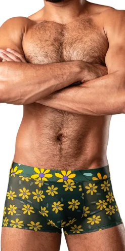 Male Power 145-285 Petal Power Pouch Short Daisy Print
