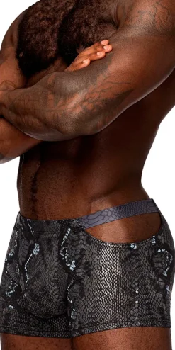 Male Power 153-282 S-naked Pouch Short Black-blue