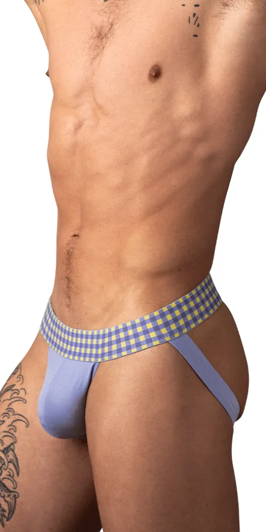 Male Power 350-306 So Comfy Gingham Jock Purple