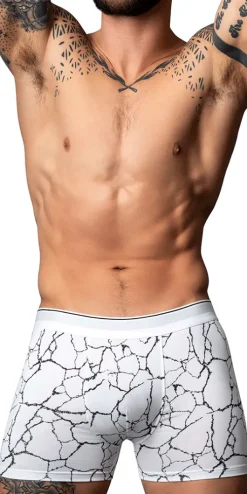 Male Power 160-299 Soo Cumfy Boxer Brief White-black
