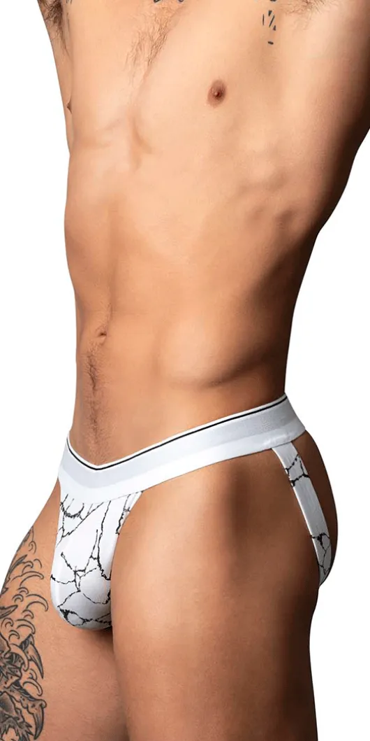 Male Power 349-299 Soo Cumfy Jock White-black