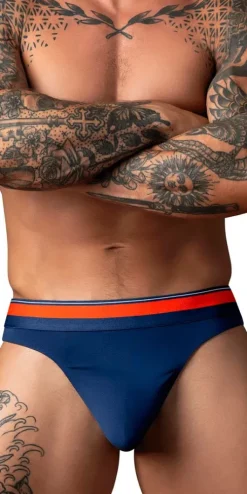 Male Power 412-299 Soo Cumfy Thong Navy