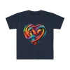 MUS Exclusive Design Heart 7.78 Men's Cotton T-Shirt Softstyle T-Shirt