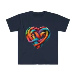 MUS Exclusive Design Heart 7.78 Men's Cotton T-Shirt Softstyle T-Shirt