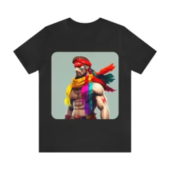 MUS Exclusive Design T-Shirt Men With Feathers 0001