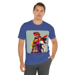 MUS Exclusive Design T-Shirt Men With Feathers 0001