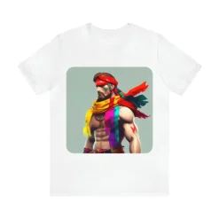 MUS Exclusive Design T-Shirt Men With Feathers 0001