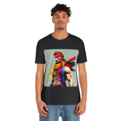 MUS Exclusive Design T-Shirt Men With Feathers 0001