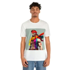 MUS Exclusive Design T-Shirt Men With Feathers 0001