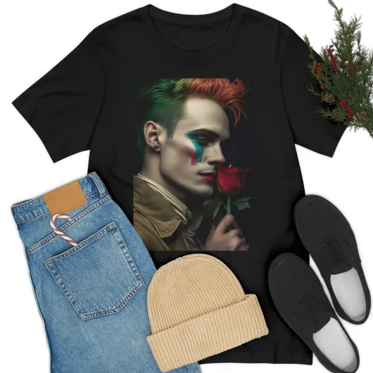 MUS Exclusive Design T-Shirt Man With a Rose