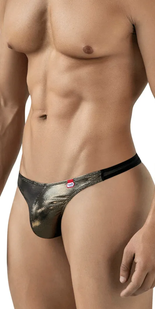 Pikante 2123 Glitters Thongs Black