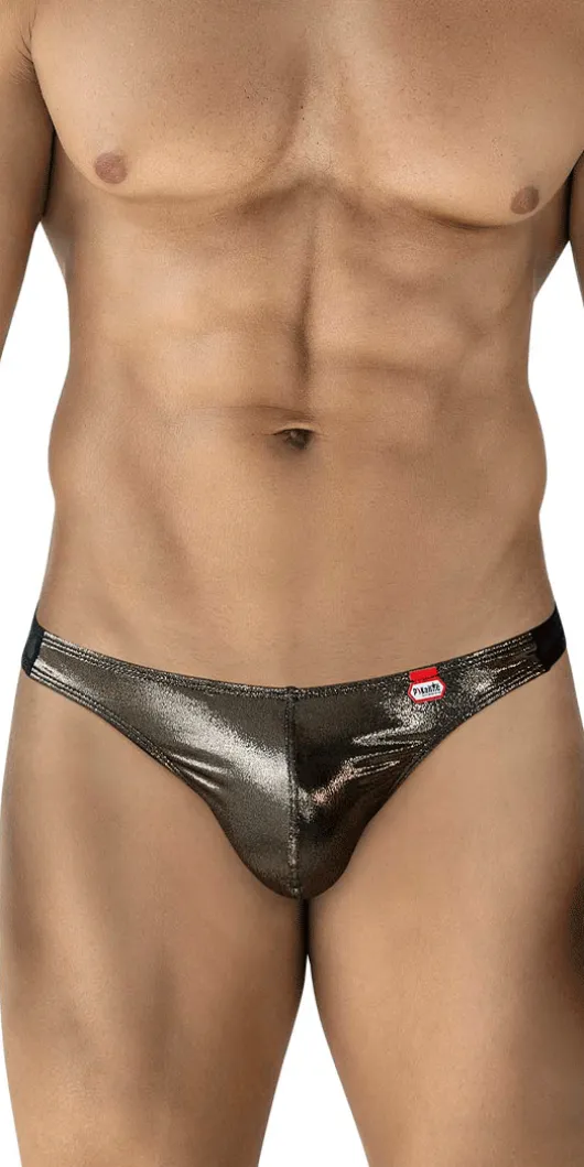 Pikante 2123 Glitters Thongs Black