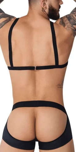 Pikante 1086 Hard Harness Jockstrap Black