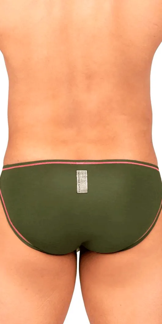 Private Structure Epus4563 Prime Eutopia Bikini Brief Olive