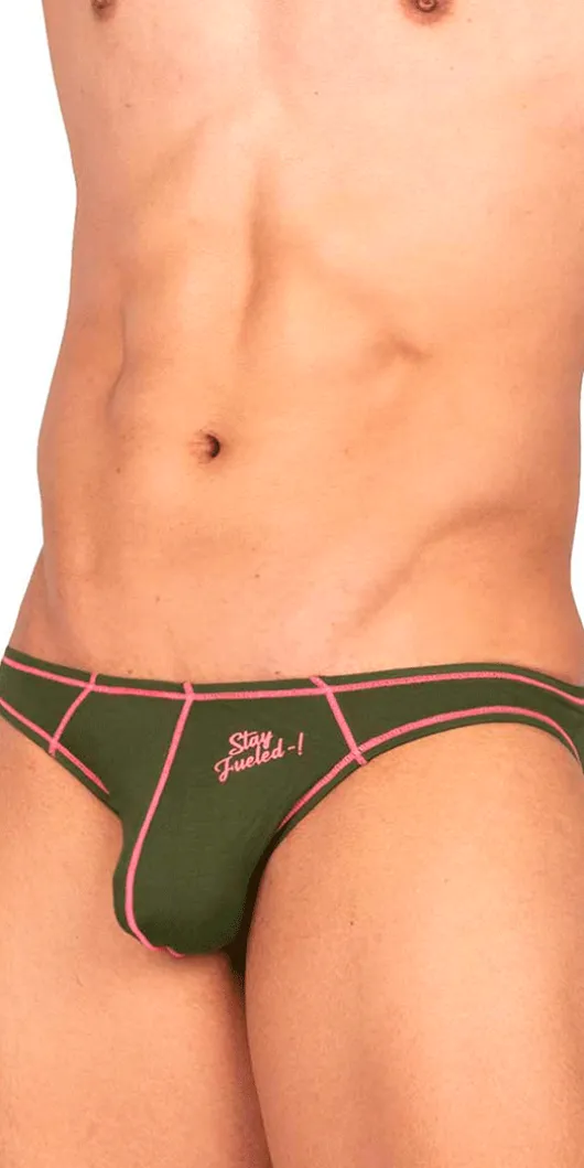Private Structure Epus4563 Prime Eutopia Bikini Brief Olive