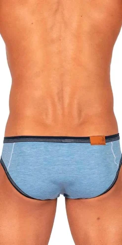 Private Structure Lcut4358 Barn Boy Low Rise Mini Brief Denim