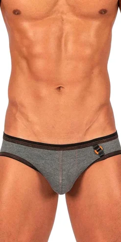 Private Structure Lcut4358 Barn Boy Low Rise Mini Brief Stone Gray
