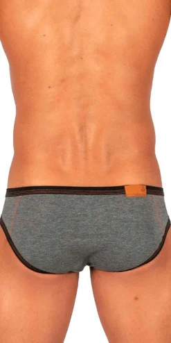 Private Structure Lcut4358 Barn Boy Low Rise Mini Brief Stone Gray