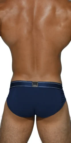 Private Structure Pbuz3748 Platinum Bamboo Contour Briefs Midnight Navy