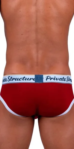 Private Structure Scus4529 Classic Mid Waist Mini Briefs Red
