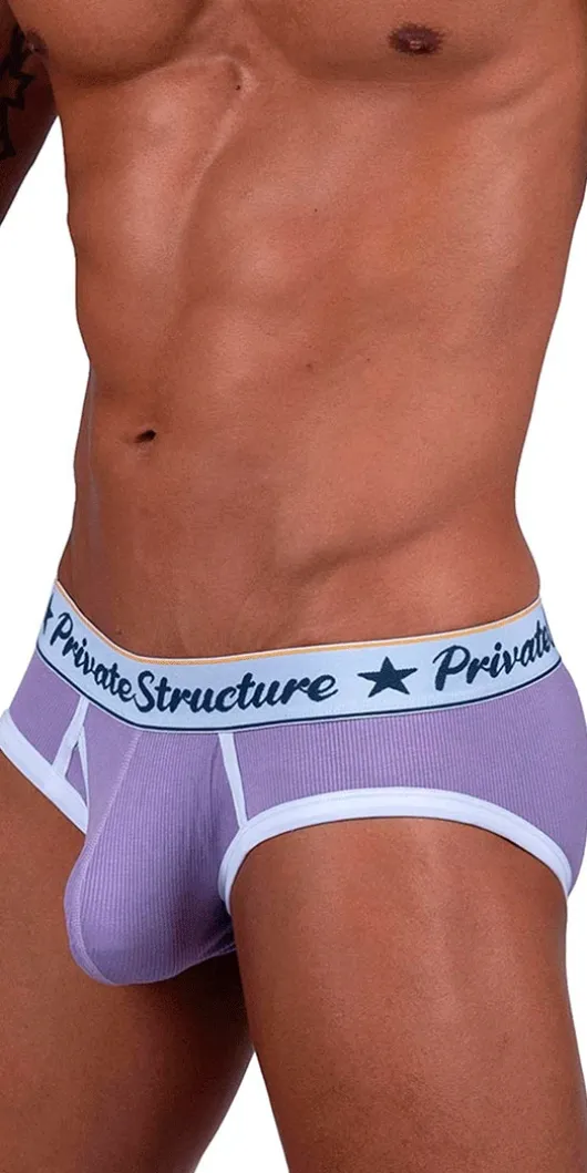 Private Structure Scus4529 Classic Mid Waist Mini Briefs Purple